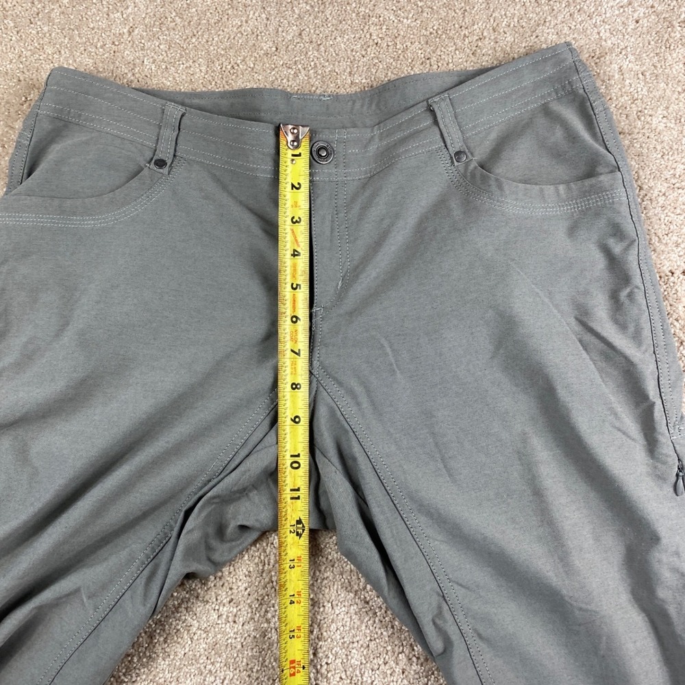 Kuhl Splash Kapri Womens 14 Gray Green Hiking Outdoor Utility Crop Pants - Picture 7 of 12
